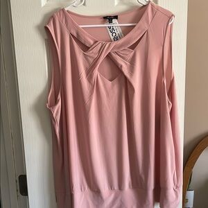 A.U.W. Women's Pink Sleeveless Top